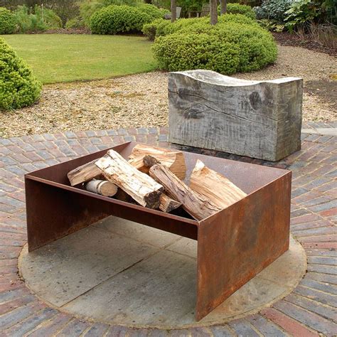 Chunk Welded Steel Fire Pit By Magma Firepits Modern Fire Pit