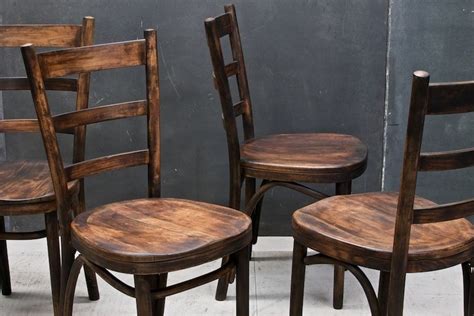 Thonet Dark Bentwood Tavern Chairs Chair Side Chairs Dining Tavern