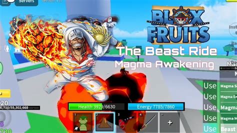 Magma Dragon The Beast Ride Magma Awakening Blox Fruit