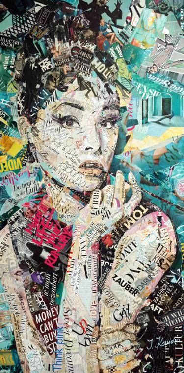 Audrey Hepburn As Holly Golightly Collage Art Projects Paper Collage