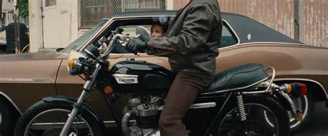Nice Choice Of Bike In The New Johnny Depp Movie Triumph Forum