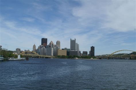 Pittsburgh Pa Pittsburgh From The Rivers Ohio River In The Front