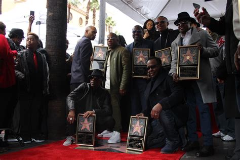 New Edition Gets Star On Hollywood Walk Of Fame Rolling Out