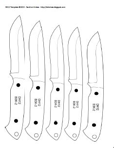 Each template has several sizes. DIY Knifemaker's Info Center: Knife Patterns