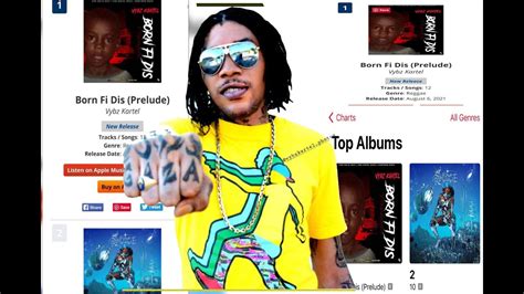Vybz Kartel Born Fi Dis Album Hits 1 On The Itunes Charts In Recording Time Fans Favourite