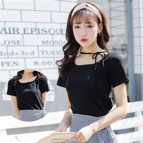 Top Women Shirts Summer 2019 Bts Ulzzang Harajuku Korean Style Fashion Vintage Personality Cute