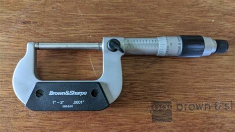 Brown And Sharpe 0 3 Micrometer Set Ebay
