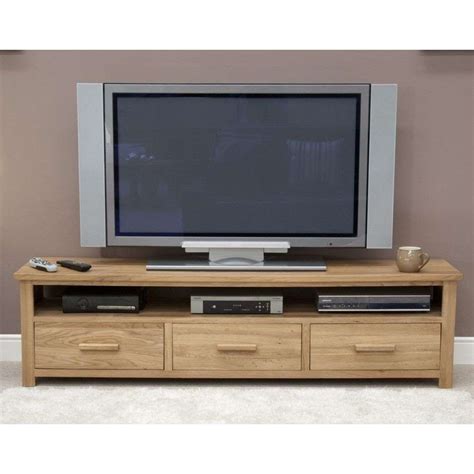 Opus Solid Oak Large Widescreen Television Cabinet - Buy Now
