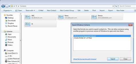 How To Convert Windows Contact To Csv Or Vcard Vcf Reveal That