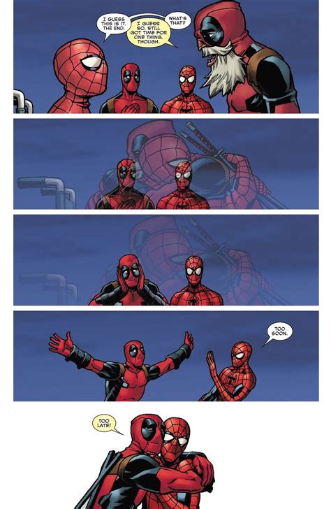 Awww This Is So Sweet Deadpool And Spiderman Spideypool Deadpool X Spiderman
