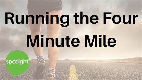 Running The Four Minute Mile Practice English With Spotlight Youtube