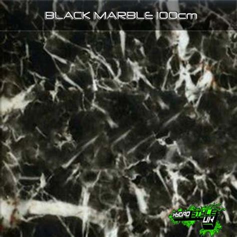 Black And Clear Marble Hydrographics Film Hydro Style Uk