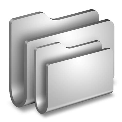 Folders Metal Folder Icon Alumin Folders Iconpack Wil Nichols