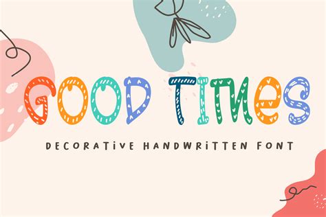 Good Times Font By Al Ghul · Creative Fabrica