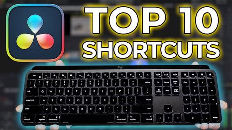 10 Keyboard Shortcuts For Faster Editing In Davinci Resolve Quick Tip