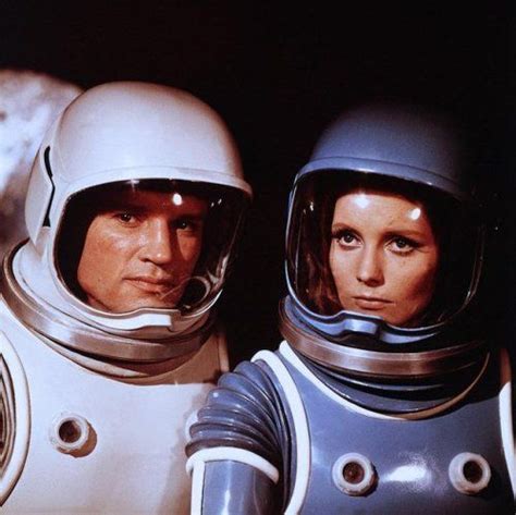 james olson and catherine schell in a publicity still for moon two zero 1969 available from