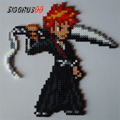 Bleach - 02 Ichigo Shikaï hama perler beads by Sidorus00 | Diy perler