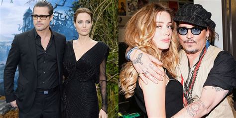 Brad Pitt Et Angelina Jolie Amber Heard Et Johnny Depp Les Ruptures