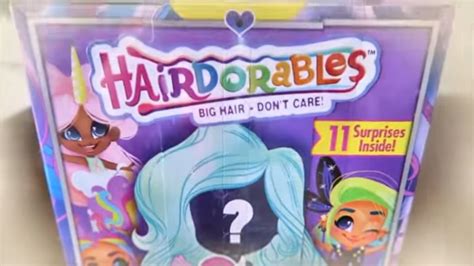 New Toy Hairdorables Doll 1st Unboxing And Review 11 Surprise Toys Big Hair Don T Care Youtube