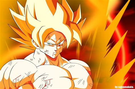 Goku The Super Saiyan By Salvamakoto Fan Art Art Et Balle De Dragon
