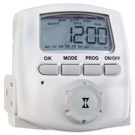 Intermatic 15 Amp Heavy Duty Plug In Digital Timer Dt620 The Home Depot