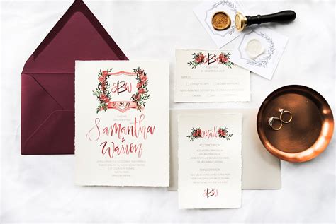 Ways To Incorporate Your Custom Watercolor Wedding Crest Throughout Your Day