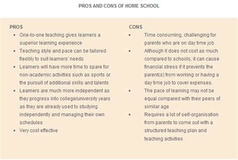 Pros And Cons Of Home School Private Or International