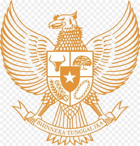 Logo Garuda National Emblem Of Indonesia Png Transparent Background Free Download