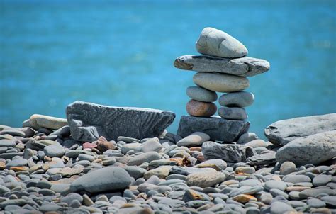Wallpaper Sea Beach Nature Pebbles Stones Shore Masonry Stack