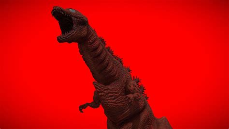Shin Godzilla Third Form Rigged Download Free 3d Model By Red Comet