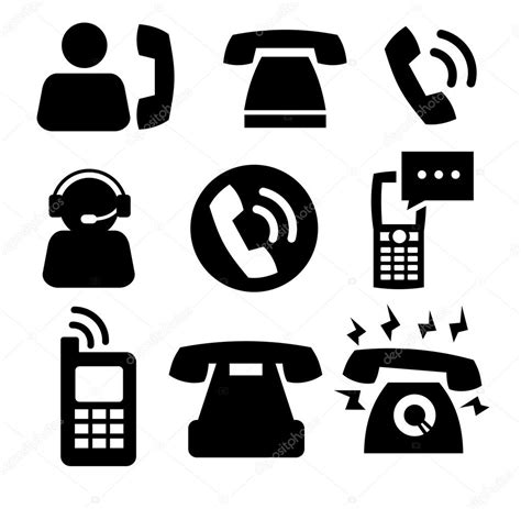 Phone Icons Stock Vector By ©bioraven 21578653