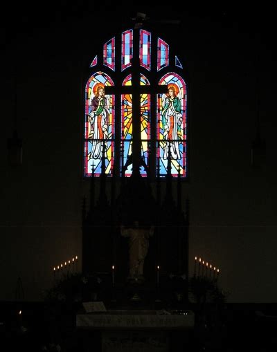 Stained Glass Over Altar By Janetkramer