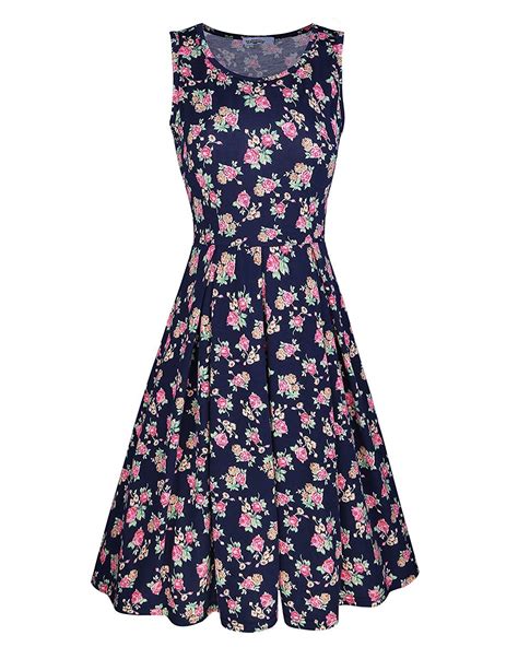 Styleword Womens Sleeveless Summer Casual Floral Dressfloral10s