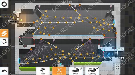 Bridge Constructor Portal Level 55 Convoy Solution ~ Doors Geek