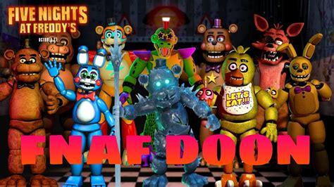 Jogando Fnaf Doon No Roblox Youtube