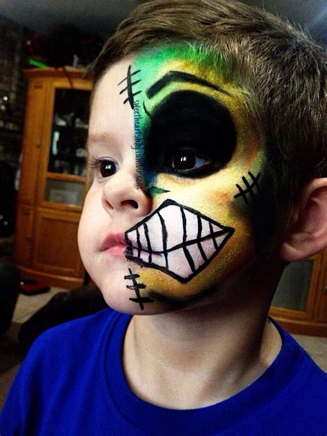 Little Boy Zombie Face Zombie Face The Way Home Face Painting