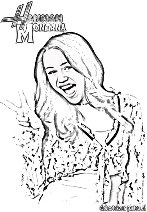 Free printable coloring pages hannah montana coloring pages. Hannah-Montana1 - Printable coloring pages