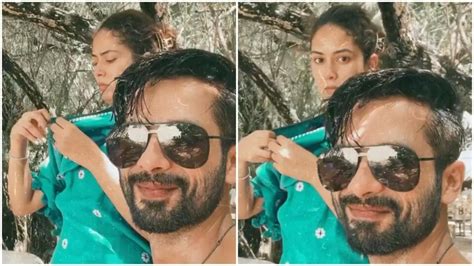 Shahid Kapoor Films Mira Rajput Struggling With Her Outfit At The Beach