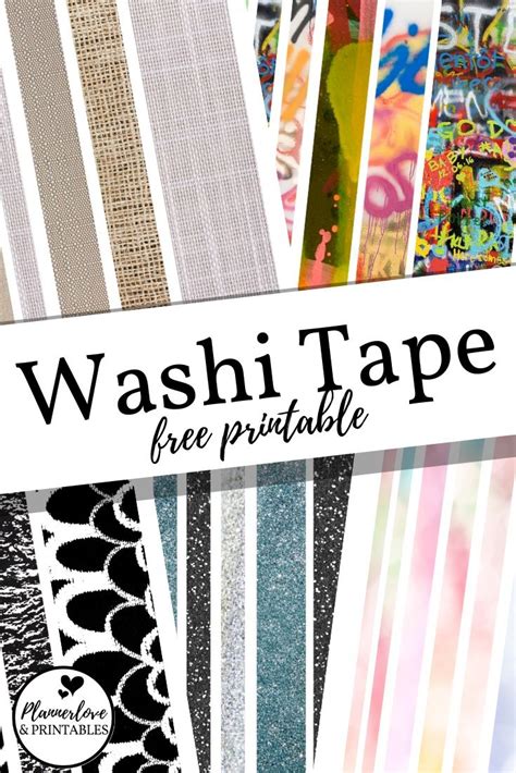 Printable Washi Sticker Paper