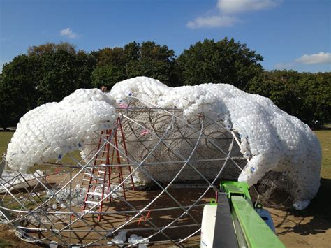 Architects Turn 50000 Plastic Bottles Into A Dreamy Cloud Shaped