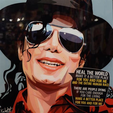 Michael Jackson Pop Art Poster Heal The World Infamous Inspiration