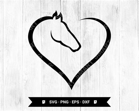 Heart Svghorse Heart Svg Horse Svg Horse Love Svg Horse Etsy