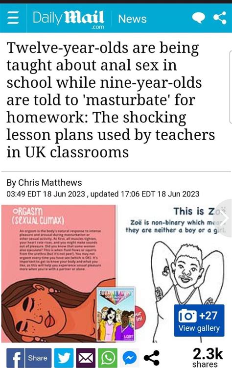daily mail news twelve year olds are being taught about anal sex in school while nine year