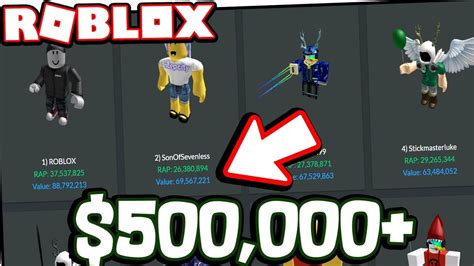 The Richest Roblox Players Worth 500000 Usd Youtube