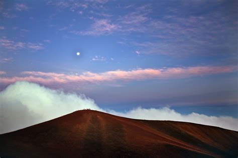 Mauna Kea Moonlight Big Island Hawaii Big Island Island