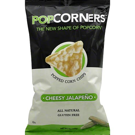 Popcorners Popped Corn Chips Smokin Jalapeño White Cheddar Cheese