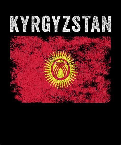 Kyrgyzstan Flag Vintage Kyrgyzstani Flag Digital Art By Kasper Holck