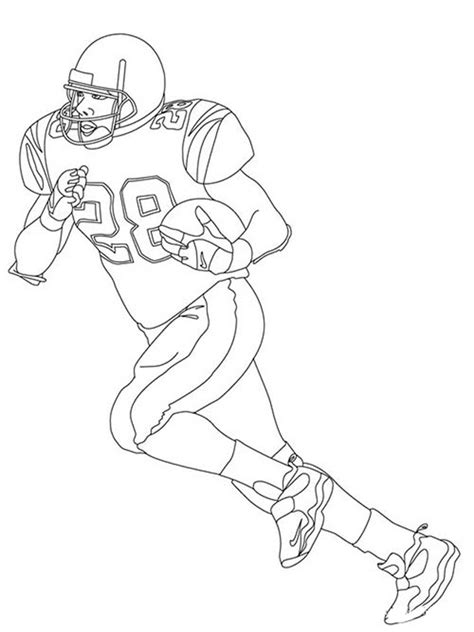 Thousands of free teaching resources to download. Football Player coloring pages. Free Printable Football ...