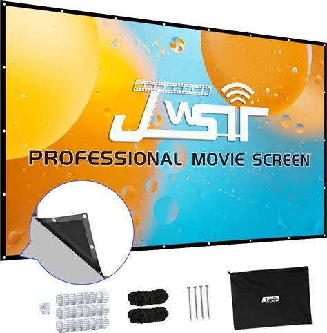 Projector Screen 150 Inch Upgraded 3 Layers Pvc 150 Inch 169 Hd