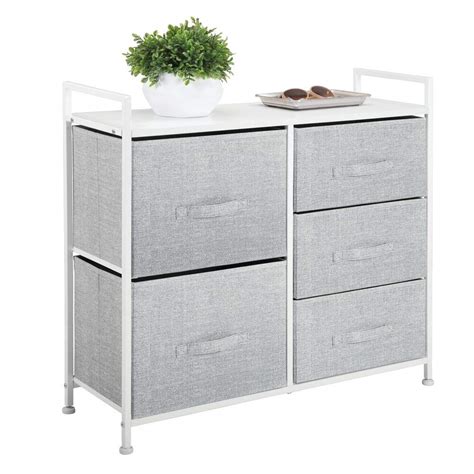 Buy Mdesign Fabric Narrow Drawer Dresser And Storage Organizer Unit